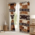 thumbnail image 3 of Castle Fairy Boys Girls Animal Cow Print Curtains Pack of 2 (42x84 Each),Western Tribal Aztec Curtains Blackout,Rustic Farmhouse Animal Bedroom Curtains,Lightweight Room Decor, 3 of 6