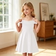 thumbnail image 4 of Kiijoy Girls Off Shoulder Party Dress Evening Gown Birthday Pageant Dresses, Sizes 6-14, 4 of 7