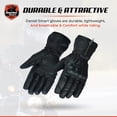 thumbnail image 5 of Daniel Smart Men’s Leather Gloves – Aniline Goat Leather Motorcycle Glove with knuckle protection and Touch Screen Finger Tip, 5 of 6