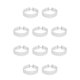 thumbnail image 1 of Jumpingount Collar multicapa para mujer, Gargantilla de cristal delicada ajustable, joyería de moda de Color plateado, cadena para el cuello, 10piezas, 1 of 6
