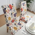 thumbnail image 4 of Touchbetter Printed Stretchable Parson Chair Covers for Dining Room Set of 6,Pattern Stretch Dining Chair Slipcover Washable Removable for Kitchen,Hotel,Restaurant,Ceremony(6PCS,Flower), 4 of 7