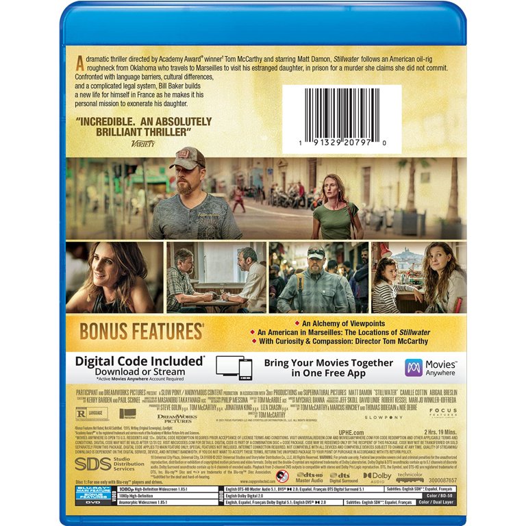 Stillwater (with DVD) [Blu-ray] - Walmart.com