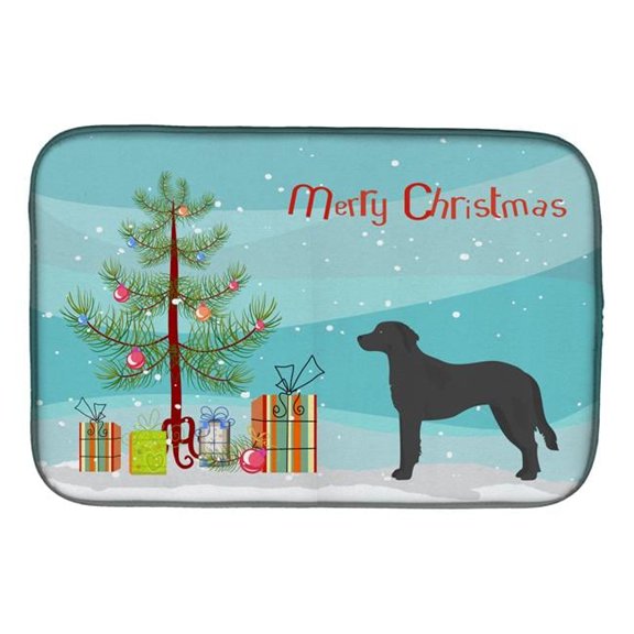 Black Goldador Christmas Tree Dish Drying Mat