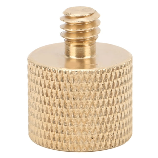 Adaptador de tornillo de latón de 1/4 de pulgada macho a 3/8 de pulgada hembra Adaptador de tornillo reductor de rosca de trípode