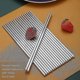 thumbnail image 2 of 10 Pairs Reusable Chopsticks, Stainless Steel Metal Chop Sticks, Japanese Chinese Korean Chopstick Dishwasher Safe, 8.9 Inch (silver/chop Sticks), 2 of 5