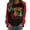 Red, variant on Christmas Shirts For Women 2024 Fall Fashion Raglan Long Sleeve Pullover Sweatshirt Buffalo Plaid Xmas Print Tops-White L