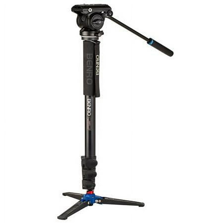 UPC: 6931747313051 | A48FD Classic Aluminum Video Monopod  3-Leg Base and S4 PRO Flat Base Fluid Video Head  Payload 8.8 lbs