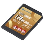 Amplim 128GB UHS-II V90 SDXC SD Card Blazing Fast 300MB/s (2000X) UHSII U3 Extreme High Speed 128 GB SD XC Memory Card for 4K 8K UHD Video Camera Camcorder. 128G TF Flash Storage