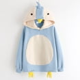 thumbnail image 4 of Tiweut Women Sweatshirt Cartoon Chick Design Cozy Lined Long Sleeve Hooded Sweatshirt Regular Blouse, 4 of 5