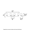 thumbnail image 3 of 12264CDSN Maxim Lighting Acadia-Bath Vanity Light-Bell Shaped Glass Shades-10.5 inches high-Satin Nickel Finish-4 Bulb Count, 3 of 5