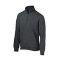 thumbnail image 3 of SPORT-TEK Mens Tall 1/4-Zip Sweatshirt, 3XLT, Graphite Heather, 3 of 3
