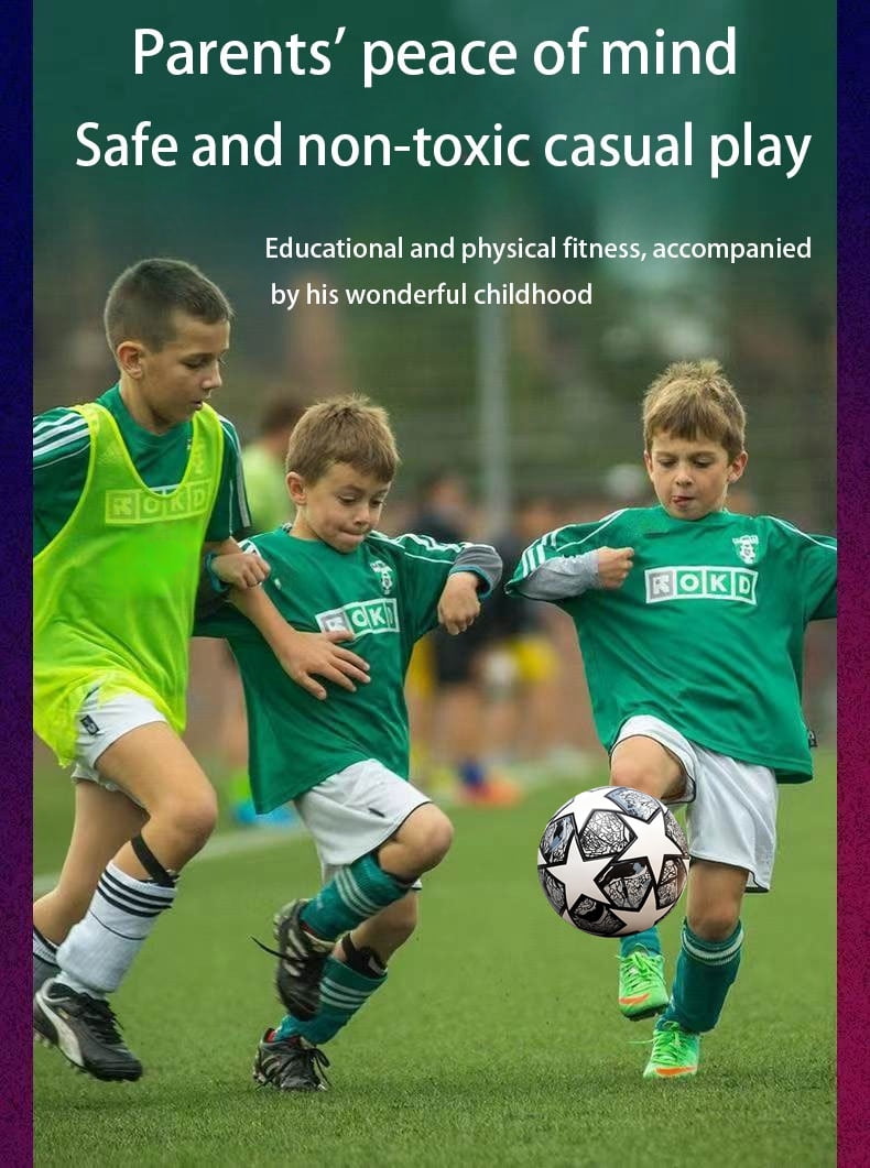 Professional No. 5 football, made from heat-fused waterproof PU material, suitable for competition and training, complete with a pump, mesh bag and carry case