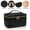 D, variant on Professional Makeup Case with Adjustable Dividers, Large Capacity Cosmetic Bag with Handle, Portable Travel Toiletry Box for Women,A