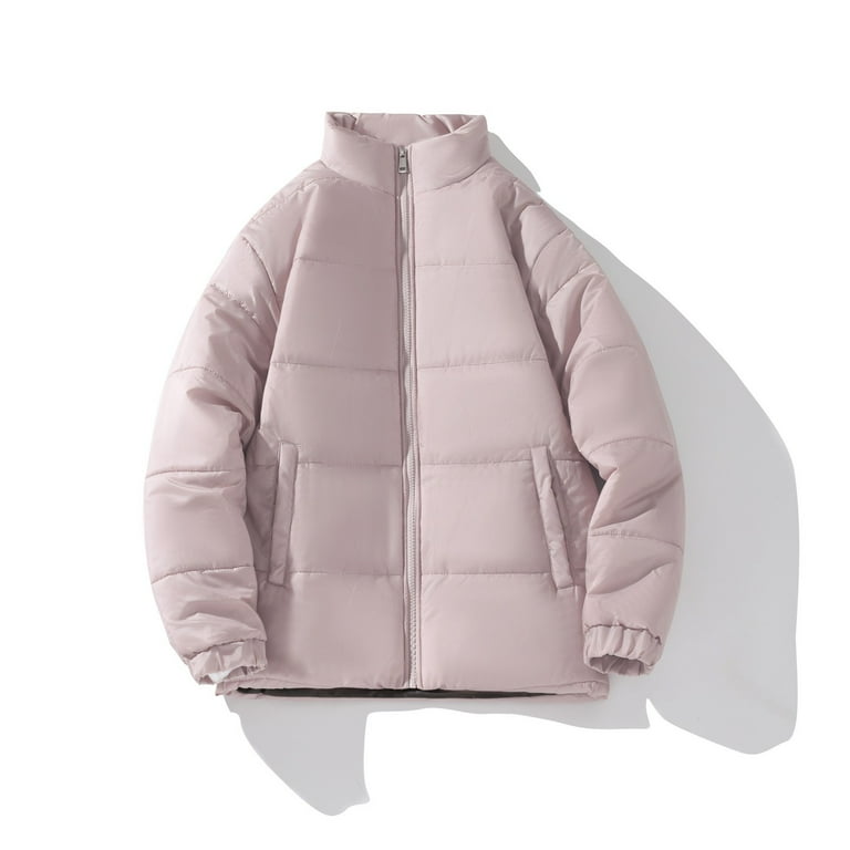Clearance Lisingtool Jackets for Men Couple Warm Down Jacket Warm Cuffs Solid Colour Zip Men s Jacket Women s Down Jacket Promotion Sale