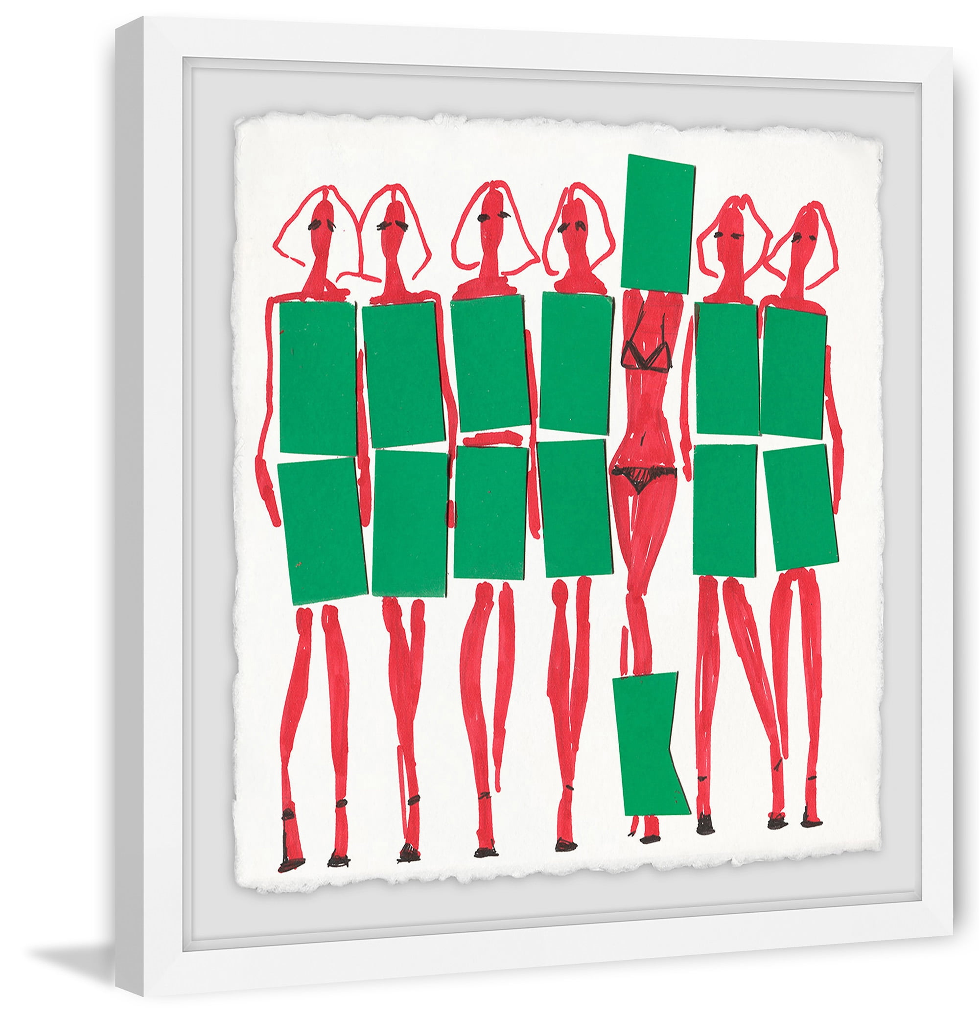 Oops! Framed Painting Print