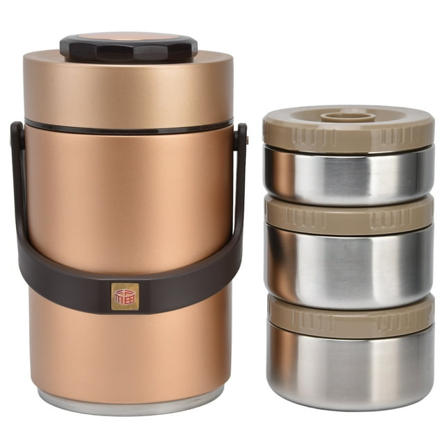 Vacuum Food Jar,2.3L Vacuum Lunch Box Insulated Food Container Travel Food Container Rugged and Tough