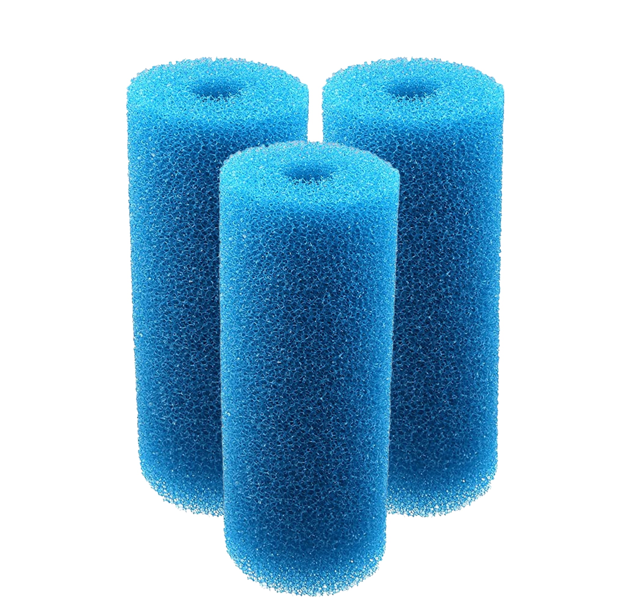 Delapan 5.9" Pre-Filter Blue Foam Replacement Sponge Filtration Kit for Aquarium Fish Tank, 12 Pack