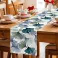 thumbnail image 3 of Table Runners 36 Inches Long Dress Scarves, Green Grey Ginkgo Leaves Farmhouse Kitchen/Dining Table Decor Table Runner, Short Coffee Tablerunners, Ink Painting Modern Art 13x36 Inch, 3 of 6