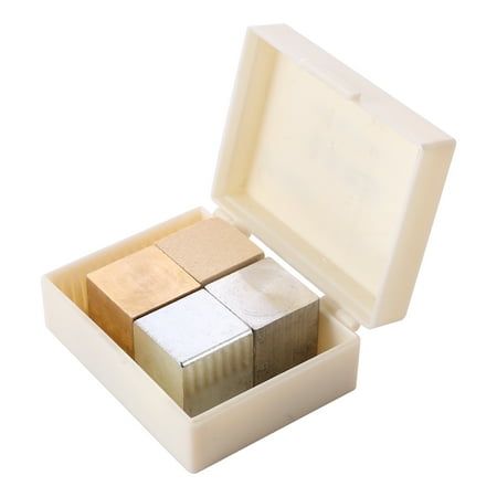 

Density Cubes Set 4pcs Metal Block Copper Cube Iron Cube Aluminum Block Science Education Product