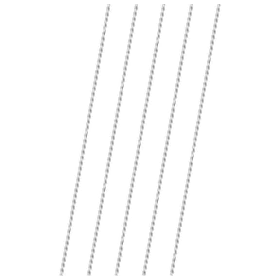 Uxcell 5-Pack 304 Stainless Steel Solid Round Rod, 4x350mm Metal Solid Shaft Rods for DIY Craft[0.16x13.78IN]