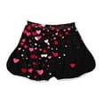 thumbnail image 5 of Byworldtasic Womens Shorts Women's Cute Micro Pajamas Shorts Heart-Shaped Gradient Print Sexy Elastic Waist Shorts, 5 of 5