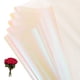 thumbnail image 1 of Uxcell Papel de Envoltura para Flores, Embalaje de Ramo de Plástico Iridiscente de Doble Cara, Impermeable, Florista Blanco, 1 of 7