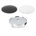 thumbnail image 4 of Unique Bargains 4 Pcs Silver Tone 60mm Dia 5 Clips Car Wheel Center Hub Caps Cover, 4 of 7