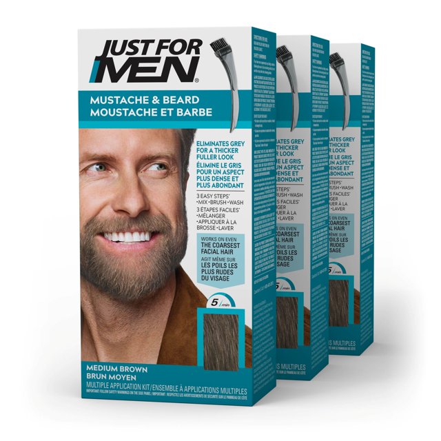 Just For Men Moustache Et Barbe Brun Moyen