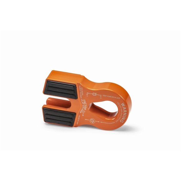 Factor 55 Winch Cable Shackle Mount 00375-07 Flat Splicer; Fits 3/4 Inch Screw Pin Hook; For Synthetic Winch Rope Diameters Up To ½ Inch; 16000 Pound Load Capacity; Splice-On; Foldable; Orange