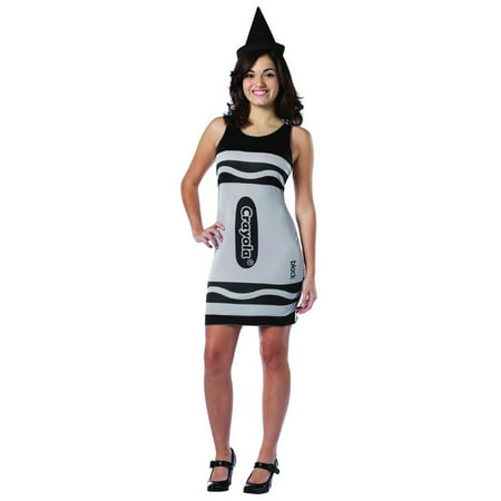 Crayola Black Tank Costume Dress Teen Teen 13-16