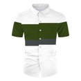 thumbnail image 2 of Vedolay Short Sets For Mens Mens Short Sets 2 Piece Outfits Shirt Fashion Summer Casual Short Sleeve and Shorts Set for Men,White S, 2 of 5