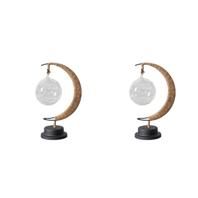 mmirethe Moon Table Lamp With Stand Convenient And Practical For Everyday Multifunctional blue light 2Set