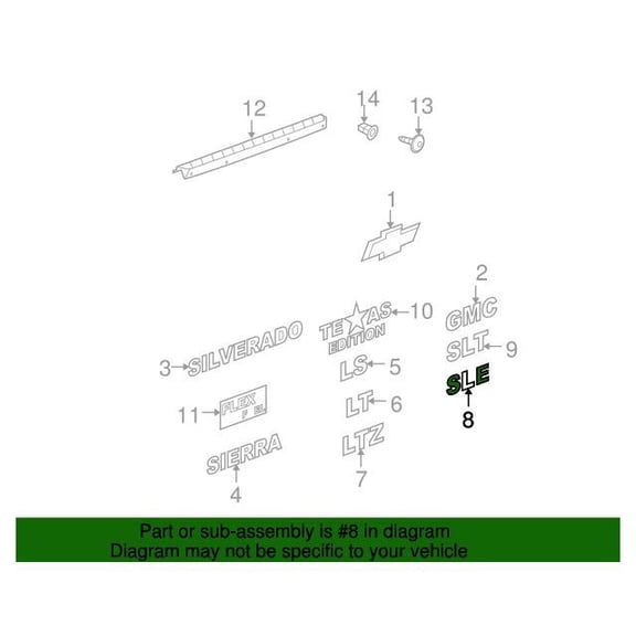 GM 15826630 Plate Asm-Body Si Na *Ex Brt Chrom