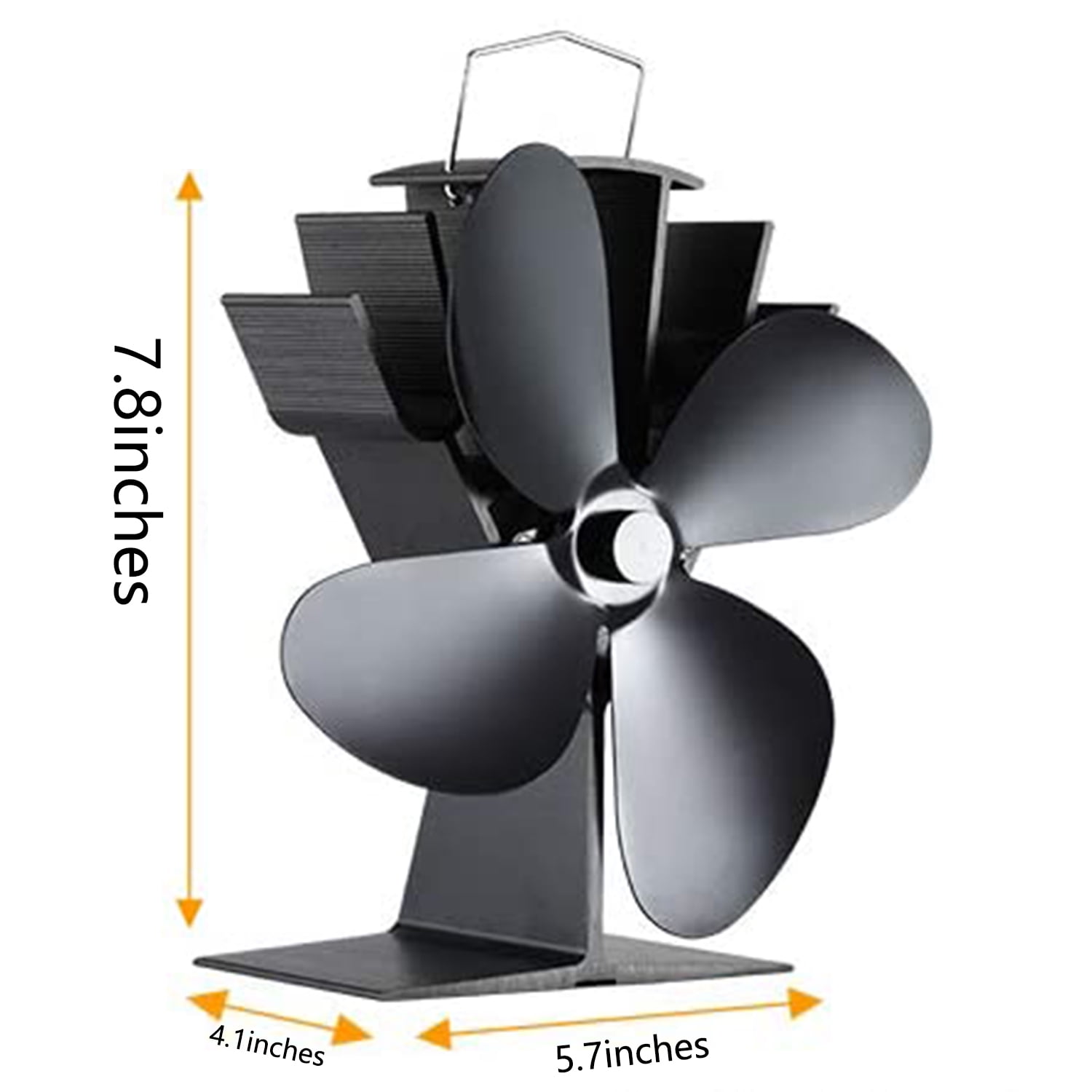 My Stove Fan 2 Blade Heat Powered Warm Air Circulating for Solid Fuel Stoves 