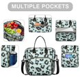 thumbnail image 2 of Light Blue and Black Of Leopard Print Womens Lunch Box for Work,Insulated Large Lunch Bag for Tween and Teen,Loncheras Para Mujer,Leakproof Adult Lunch Bag for Work,Beach,Travel,Picnic,Camping, 2 of 7