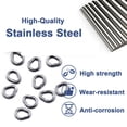 thumbnail image 4 of 25Pcs Stainless Steel Split Rings Solid Metal Fishing Attachments Link Enduring, 4 of 8