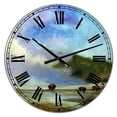 thumbnail image 1 of DesignArt Yellowstone Buffalo Landscape Large Wall Clock, 1 of 2