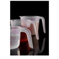 thumbnail image 5 of Plastic Measuring Cup Heat-resistant Stackable Graduated Cup With Metric And Us Cup Measurements For Flour Oil Powder Clear 250ml/500ml/1000ml.(3Pcs), 5 of 5
