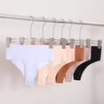 thumbnail image 6 of 5 Pack High Waisted Thongs for Women Feather-light Seamless Underwear No Show Sexy Breathable Panties for Ladies, 6 of 6