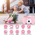 thumbnail image 2 of Cámara para niños, cámara digital para niños de 2,0 pulgadas, mini cámara recargable para niños, videocámara, juguete de regalo para niñas y niños de 3 a 10 años, vídeo HD 1080P, tarjeta SD 32G (rosa), 2 of 5