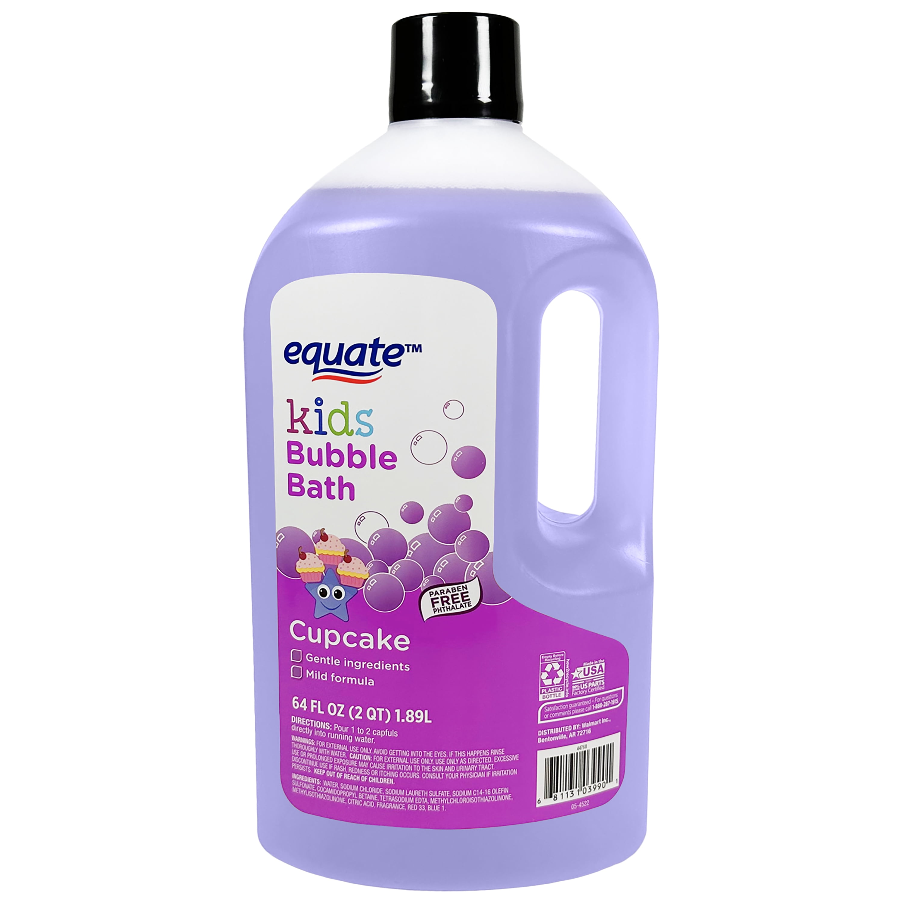Equate Kids Berry Blast Scented Bubble Bath, 64 fl oz