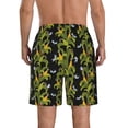 thumbnail image 3 of KLL Corn And Dragonflies Men's Casual Summer Beach Shorts Hawaiian Shorts with Pockets-Small, 3 of 5