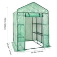 thumbnail image 2 of KFFKFF Portable Walk-in Greenhouse Green House with Shelves 4.6 x 4.6 x 6.6 ft, 2 of 9