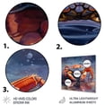 thumbnail image 3 of Designart "Beachcombing Crabs IV" Animals Metal Wall Decor, 3 of 5