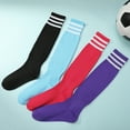 thumbnail image 7 of Hengguang 4 Pairs Kids Soccer Socks, Over Knee Kids Football Socks, Breathable Long Football Sports Socks for Kids Boys Girls Youth Junior Running, Training, Rugby, Hockey, 7 of 7