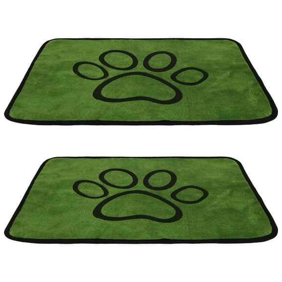 Keyohome 2Pcs Reusable Puppy Pad Absorbent Dog Training Pad Nonslip Washable Pee Mat Wee Wee Puppy Mat Paw Pattern Design for Home Apartment