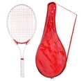thumbnail image 4 of Raqueta de tenis Raqueta de tenis Mango resistente a la amortiguación Tamaño de agarre de interior 3cm con bolsa de transporte para el entrenamiento Rojo, 4 of 8