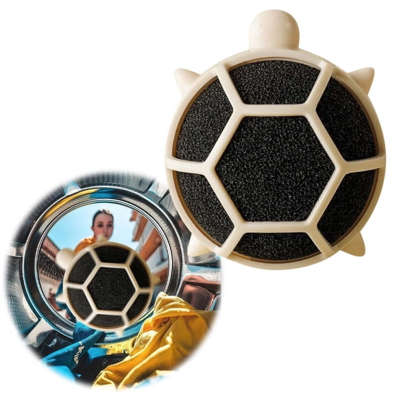 2Pcs Pet Hair Remover for Laundry,3" Turtle Shaped Lint Collector, Reusable Silicone Catcher, Sticky Grabber, Washing Machine Disk | Effective Laundry Hair Remover for Home Dryers Fabric Clothes