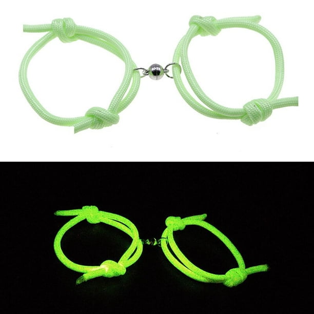 Couples Bracelets Lumineux Fluorescent Glow In The Dark Shiny