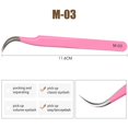 thumbnail image 1 of Natuhana Pinces Rouges Roses Pinces en Acier Inoxydable Haute Précision Anti-Statique pour Extensions de Cils Maquillage, 1 of 5